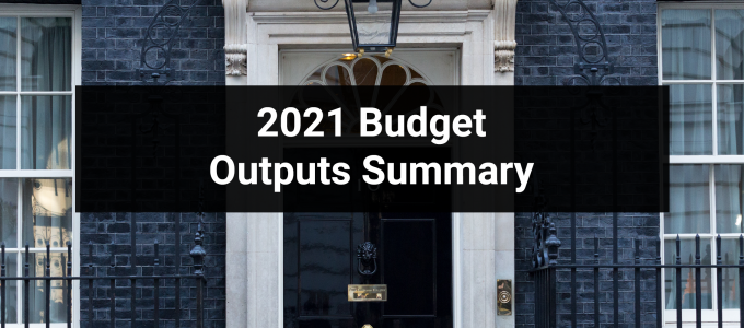 Budget outputs 2021